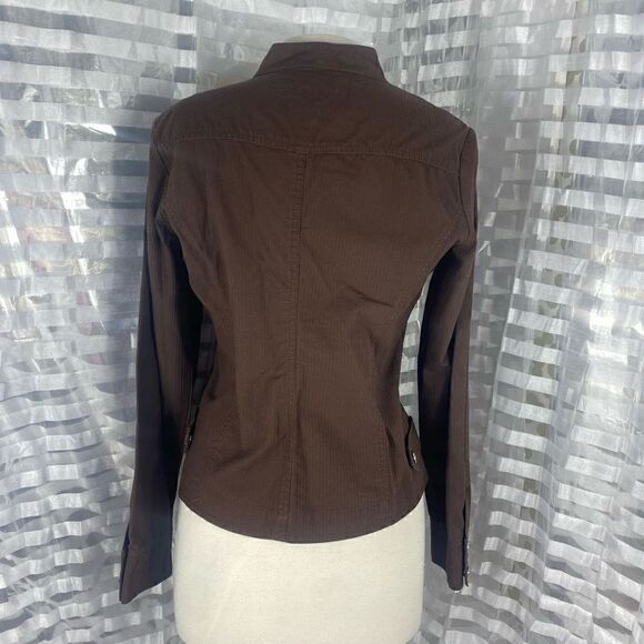 Bamboo Trader Brown Lightweight Zip Up Jacket - Picture 2 of 4